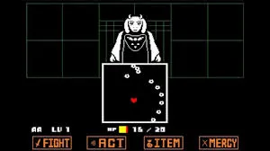 Screenshot of Undertale combat against Toriel