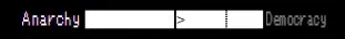 Anarchy and Democracy tug-of-war meter