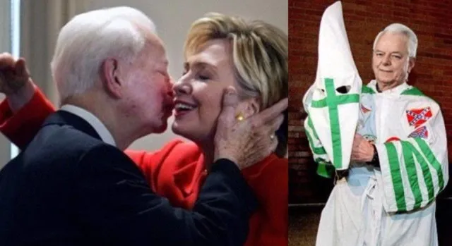 Clinton-Byrd meme image used in 2016 election propaganda