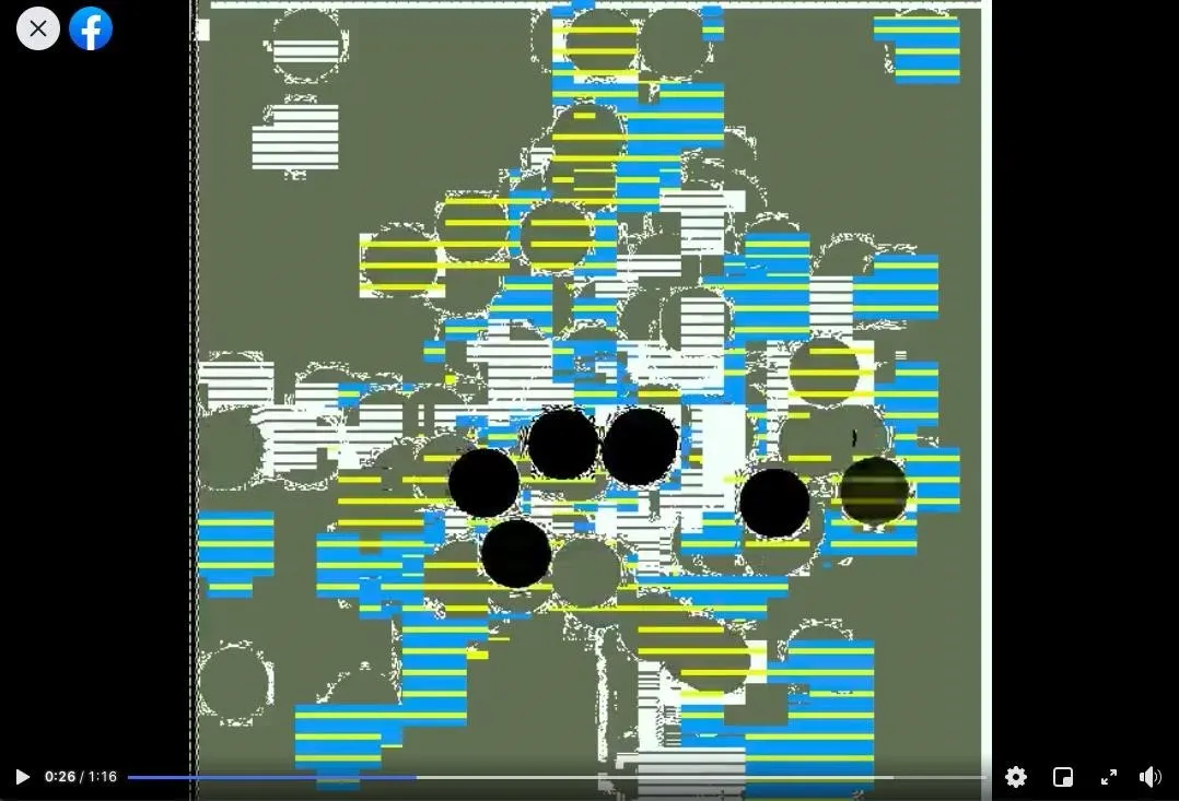 Screenshot of a video posted onto the Facebook page God Has Left the Room