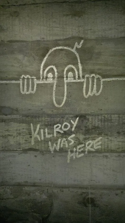 Kilroy Was Here at The National WWII Museum in New Orleans