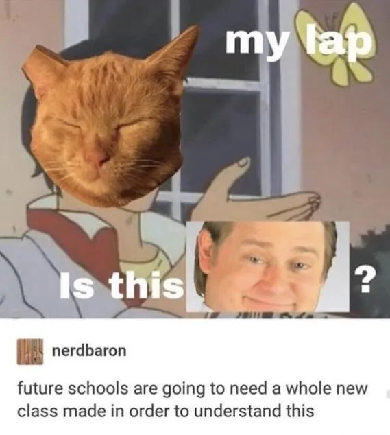 Tumblr post appreciating how incomprehensible a butterfly meme would be to an uninformed viewer